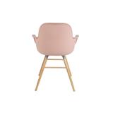 Židle ALBERT s područkami růžová